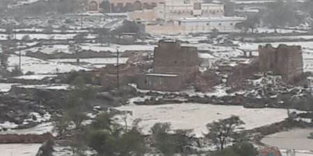 بالصور .. السيول تُغرق الأراضي الزراعية بسراة عبيدة بعسير