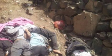 شاهد بالفيديو : مجرزة الحوثيين المروعة بحق المزارعين من أبناء مديرية النادرة في إب